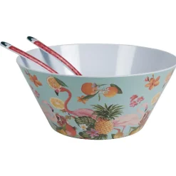 Gifi Couverts à salade style tropical manche motif pastèque x2 Online