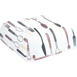Gifi Couvre plat isotherme blanc imprimé Best