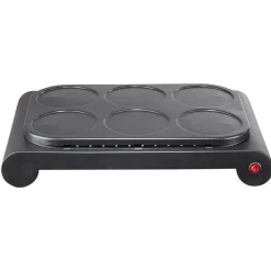 Gifi Crêpière 6 personnes aluminium noir 1000W Sale