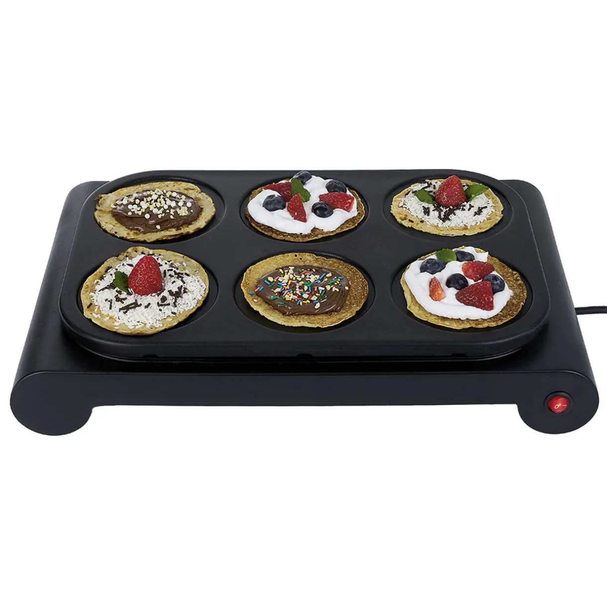 Gifi Crêpière 6 personnes aluminium noir 1000W Sale