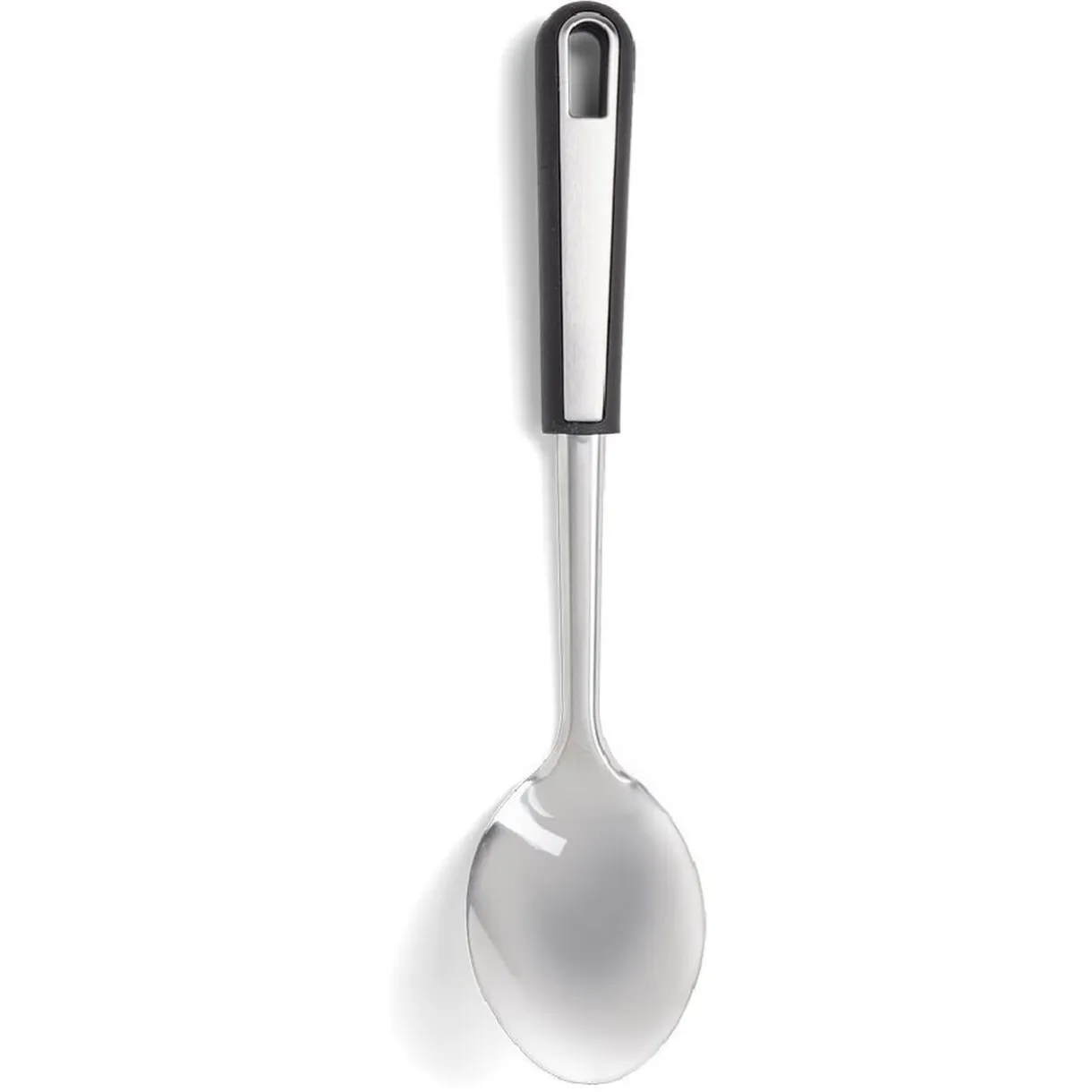 Gifi Cuillère à servir en inox avec manche en plastique noir L.33,5cm Hot
