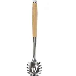 Gifi Cuillère à spaghetti en inox avec manche en bois