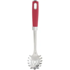 Gifi Cuillère à spaghetti en inox manche en polypropylène rouge