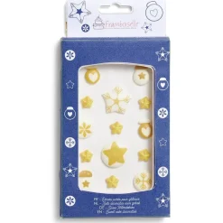 Gifi Décor sucré pour gâteau Noël doré Framboiselle 30g Sale
