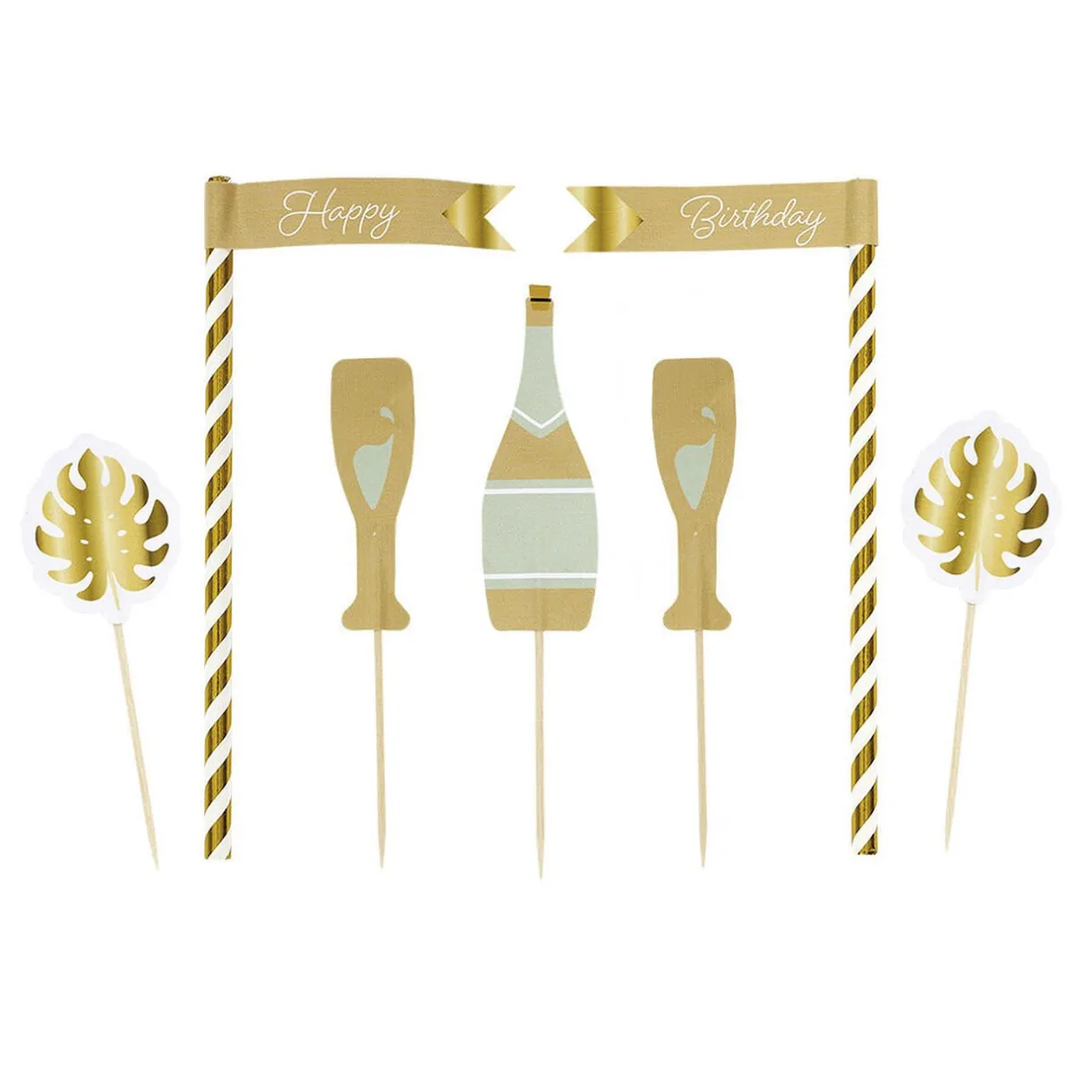 Gifi Décoration gâteau anniversaire pique thème nature x7 Online