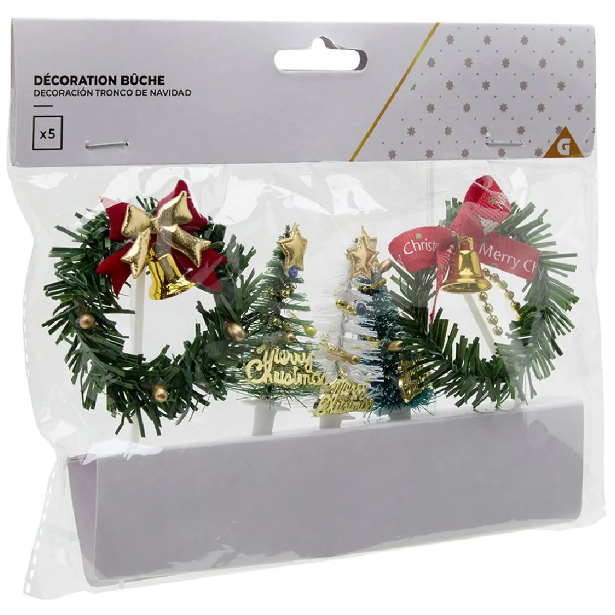 Gifi Décoration pour bûche de Noël x5 Outlet