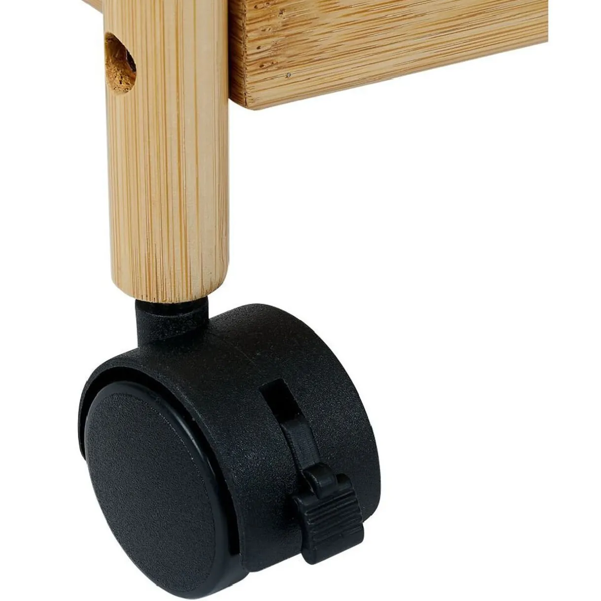 Gifi Desserte 3 niveaux à roulettes bambou et MDF 51,5x22,5xH71cm New