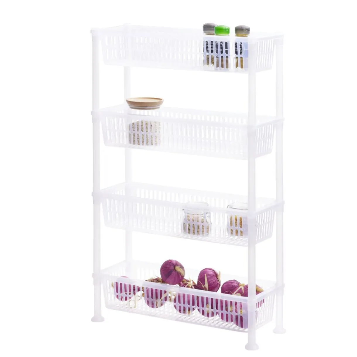 Gifi Desserte 4 niveaux plastique transparent 50x19,5xH82cm Sale