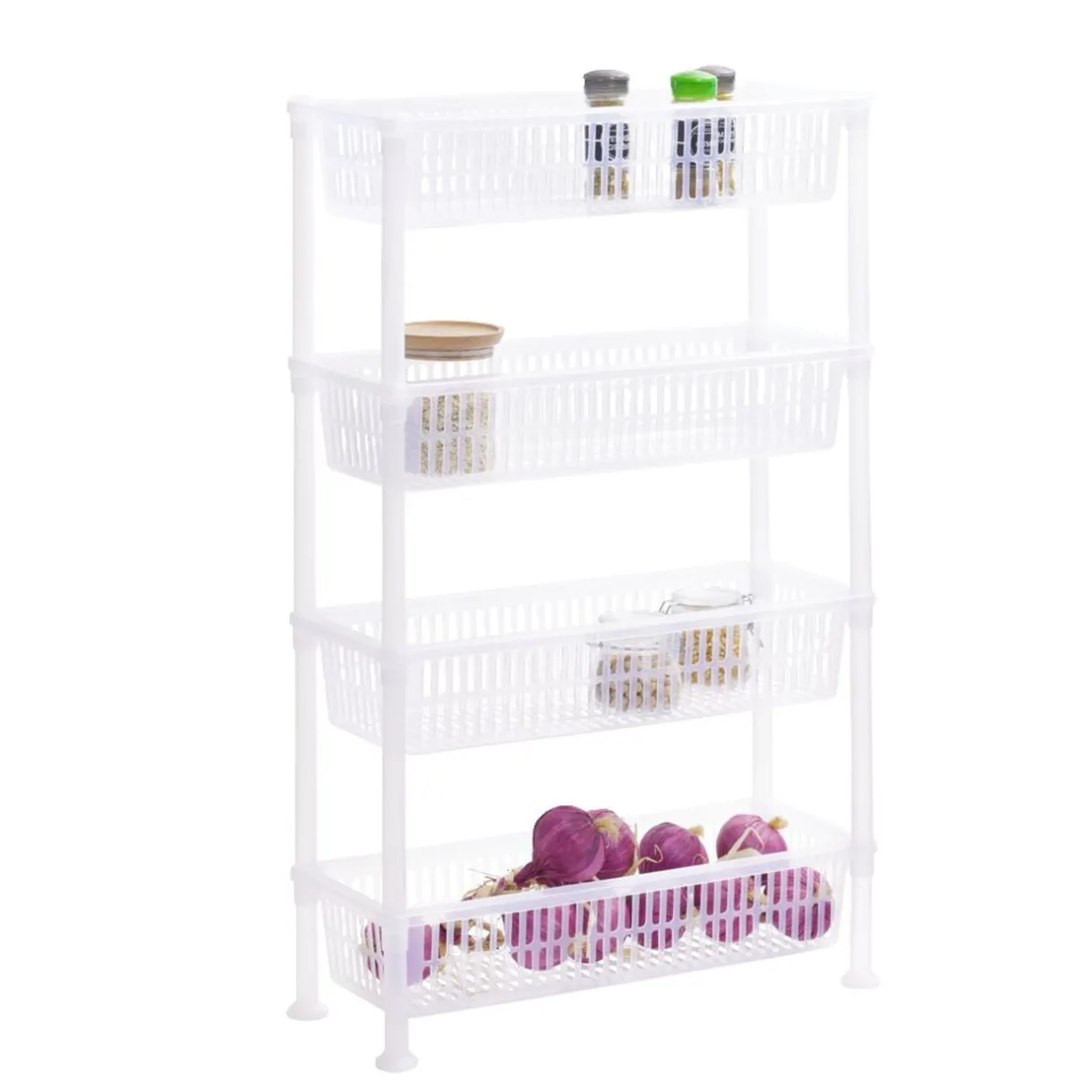 Gifi Desserte 4 niveaux plastique transparent 50x19,5xH82cm Sale