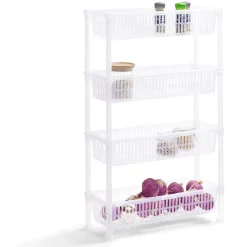 Gifi Desserte 4 niveaux plastique transparent 50x19,5xH82cm Sale