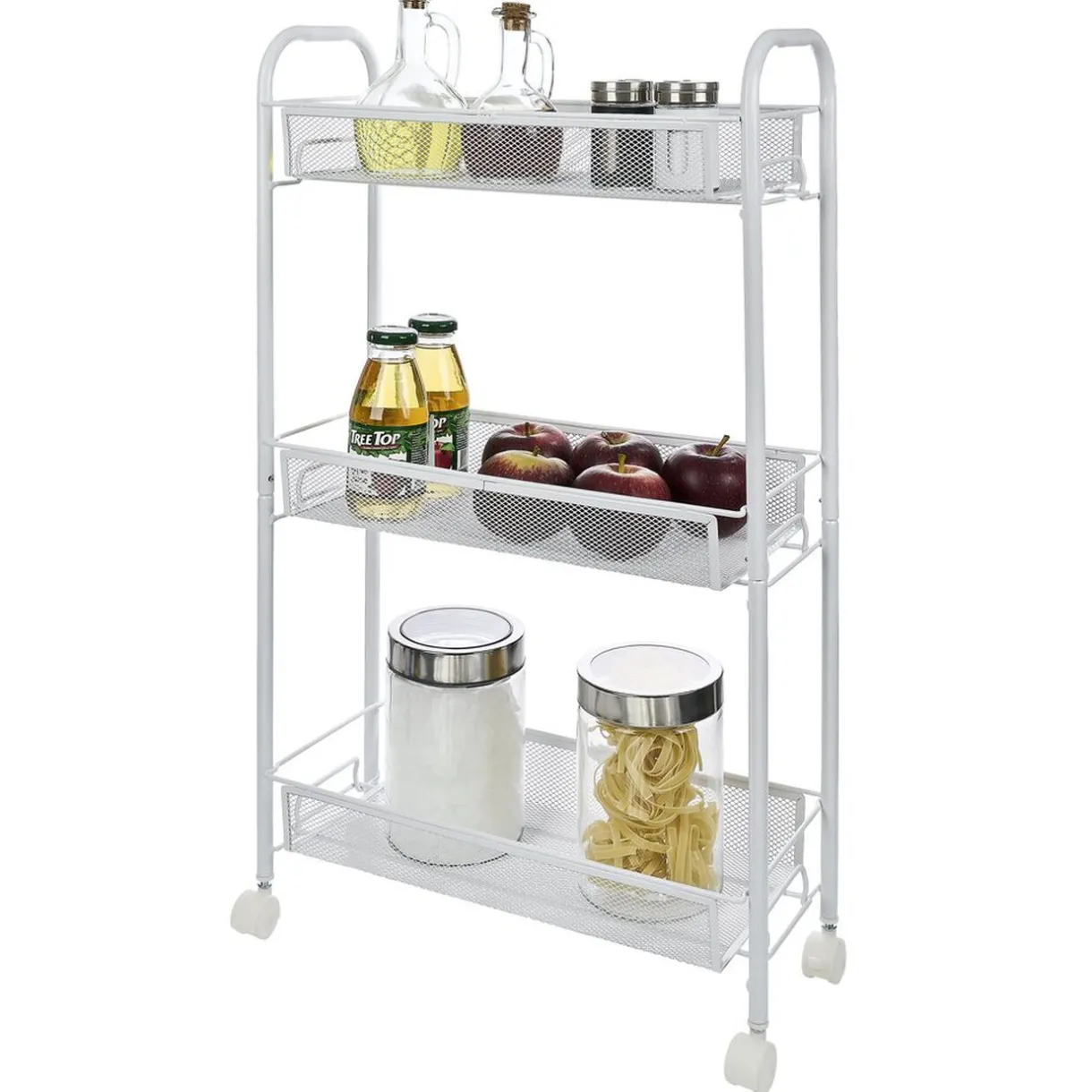 Gifi Desserte cuisine 3 niveaux métal blanc Online