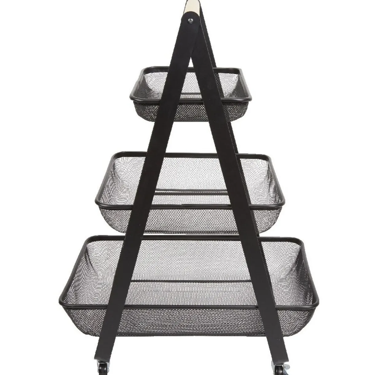 Gifi Desserte de cuisine 3 paniers métal noir New