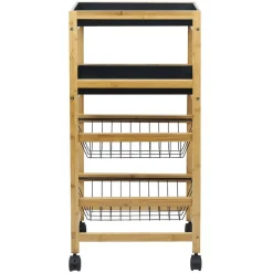 Gifi Desserte en bambou 4 niveaux Best
