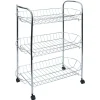 Gifi Desserte en métal gris 3 niveaux - L.51xl.26,5xH.57cm Clearance