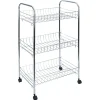 Gifi Desserte en métal gris 3 niveaux - L.41xl.26,5xH.61,5cm Discount