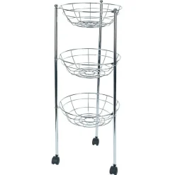 Gifi Desserte ovale 3 paniers inox H.70,5cm Clearance