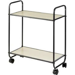 Gifi Desserte style industriel sur roulettes naturel et noir Clearance
