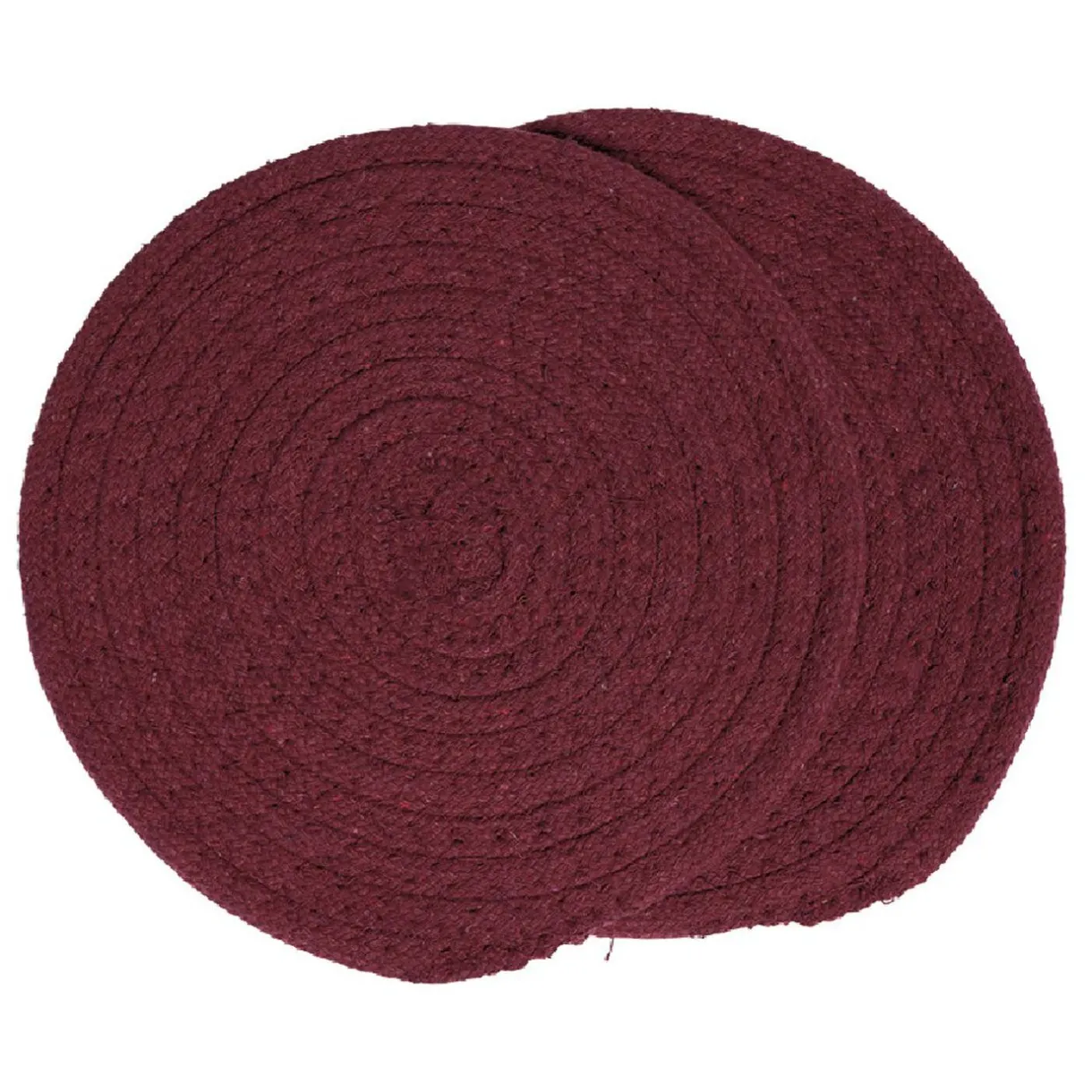 Gifi Dessous de plat rond coton rouge vert ou bleu x2