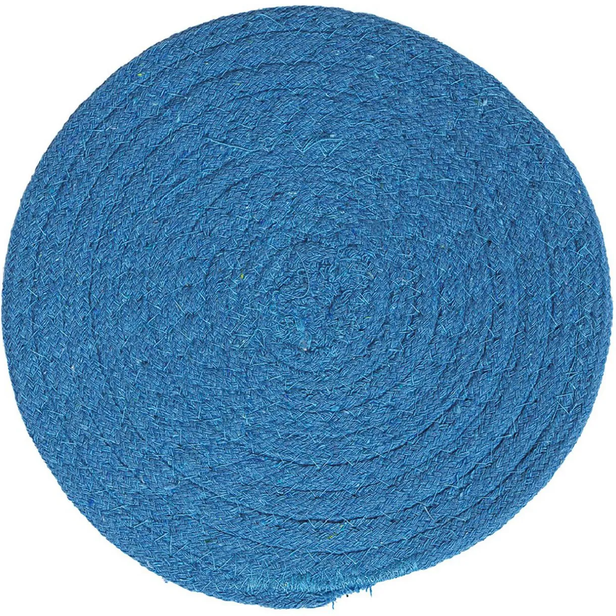 Gifi Dessous de plat rond coton rouge vert ou bleu x2