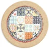 Gifi Dessous de plat rond en céramique design carreau de ciment Ø20cm Online