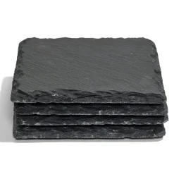 Gifi Dessous de verre carré en ardoise 10x10cm Clearance