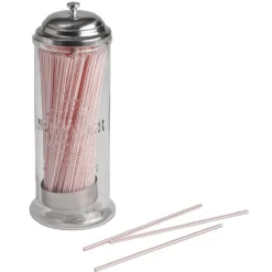 Gifi Distributeur de pailles transparent gris Best