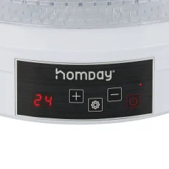 Gifi Déshydrateur alimentaire Homday 350W ABS blanc Ø30cm