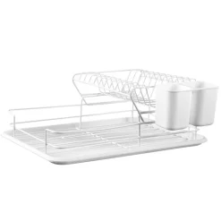 Gifi Egouttoir à vaisselle blanc 2 niveaux New