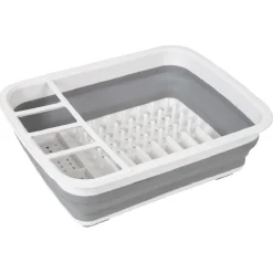 Gifi Egouttoir à vaisselle rétractable blanc gris Discount