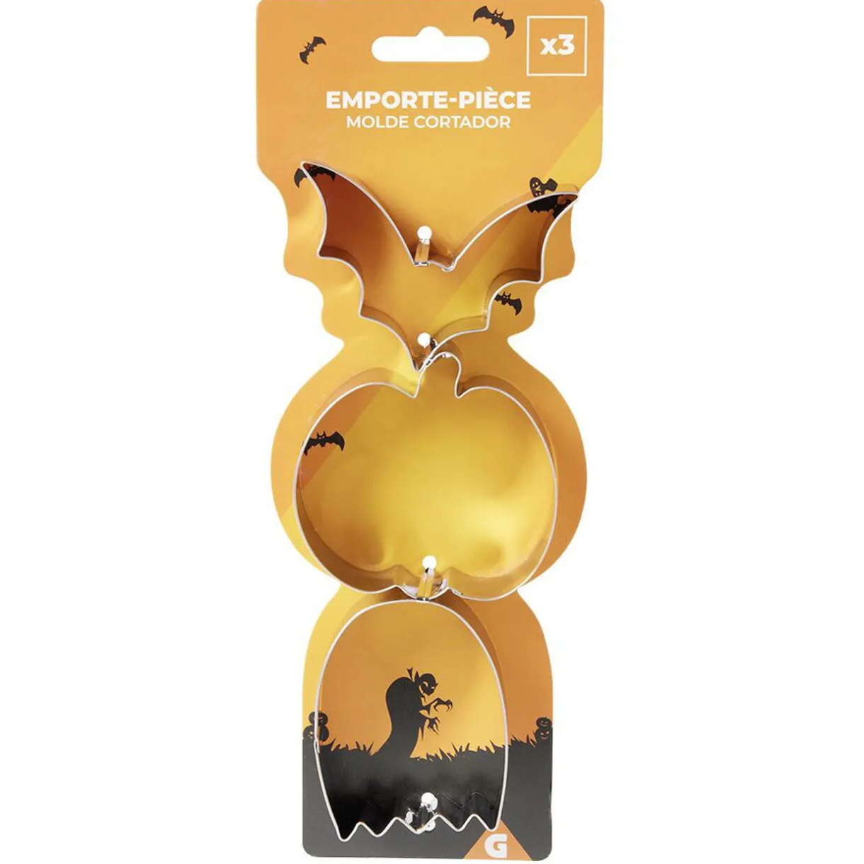 Gifi Emporte pièce décor Halloween inox x3 Discount