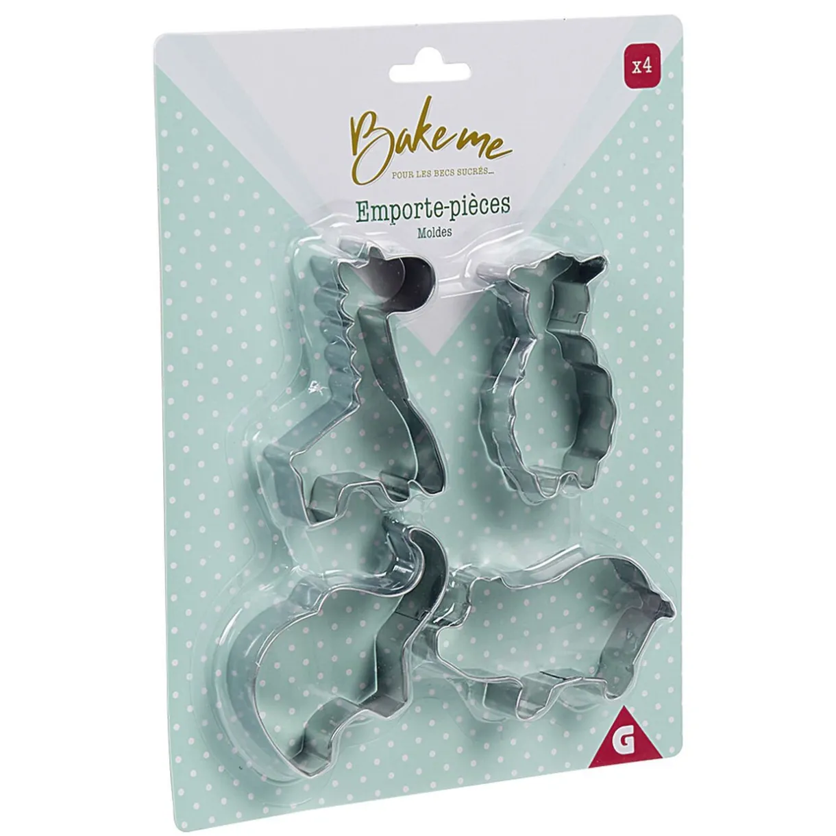 Gifi Emporte pièce forme animal inox argenté x4 Hot