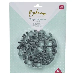 Gifi Emporte pièce forme lettre argenté x35 Online