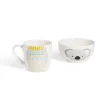 Gifi Ensemble bol et mug en porcelaine motif enfant motif koala H15cm Best