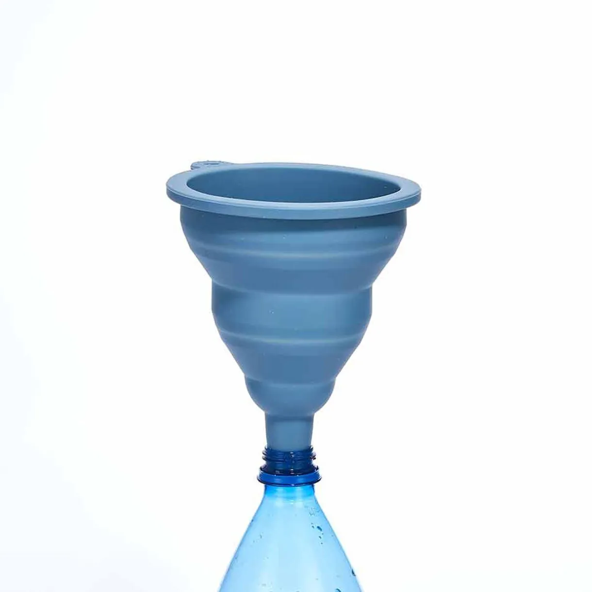 Gifi Entonnoir pliable rétractable en silicone bleu Outlet