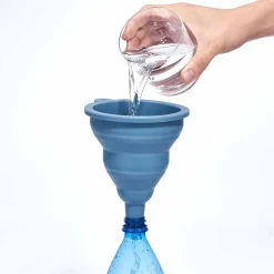 Gifi Entonnoir pliable rétractable en silicone bleu Outlet