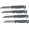 Gifi Eplucheur 4pcs en acier + plastique noir/blanc/gris/rouge Hot