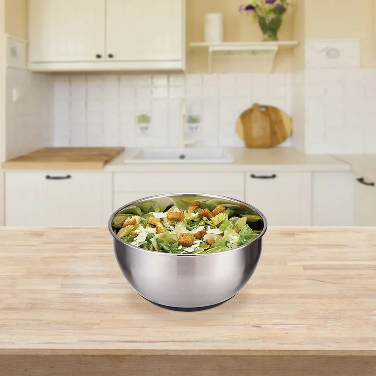 Gifi Essoreuse à salade 2 en 1 en inox