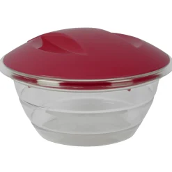 Gifi Essoreuse à salade 4 en 1 transparente et rouge Sale