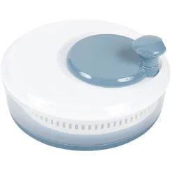 Gifi Essoreuse à salade rétractable 3,5 L bleu et blanc Discount