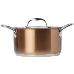 Gifi Faitout acier doré avec couvercle en inox Sale