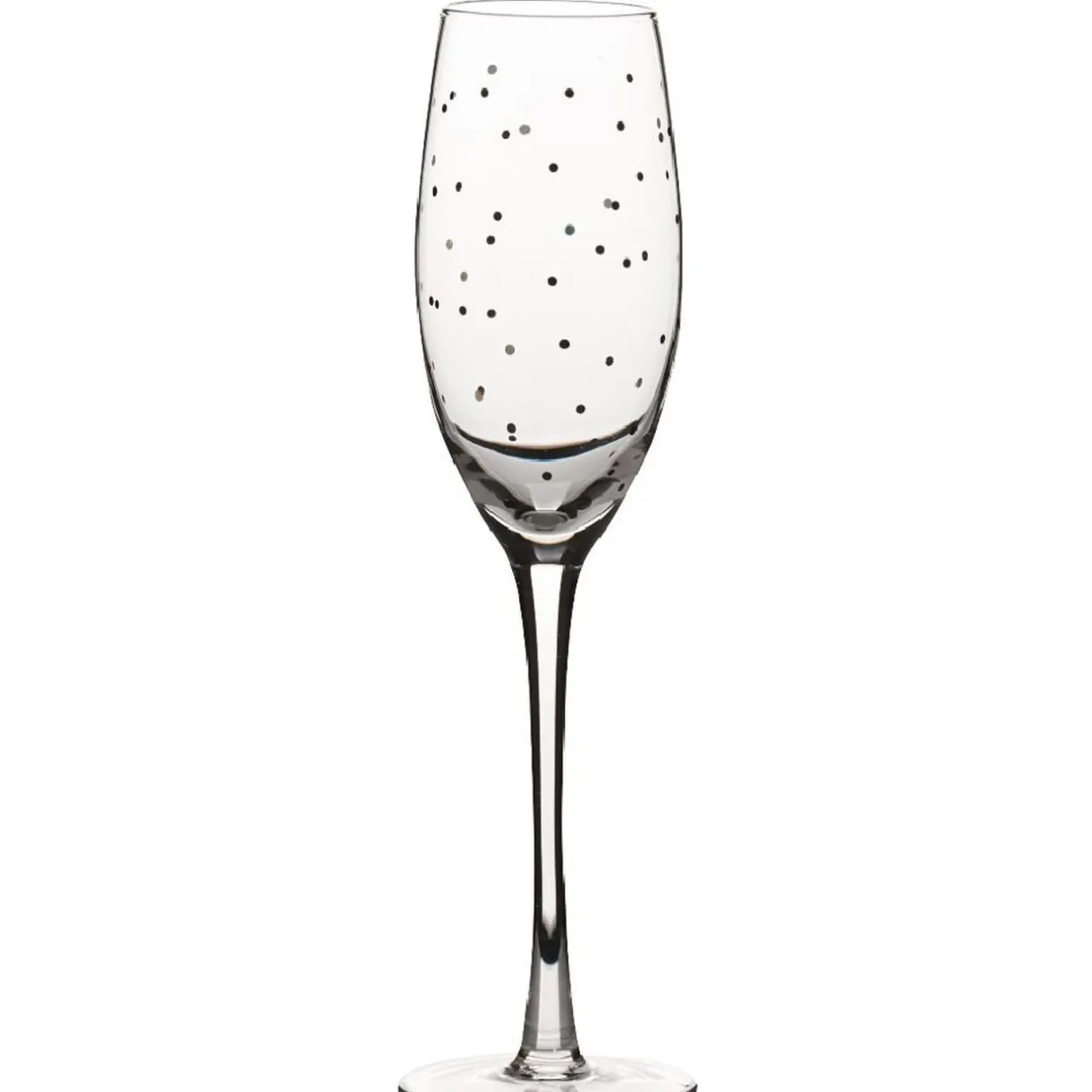 Gifi Flûte à champagne transparent motif pois