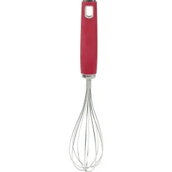 Gifi Fouet de cuisine en inox manche en polypropylène rouge Hot