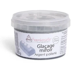 Gifi Glaçage miroir argenté pailleté Framboiselle 300g Discount