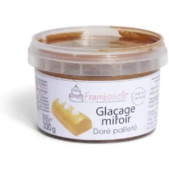 Gifi Glaçage miroir doré pailleté Framboiselle 300g Outlet