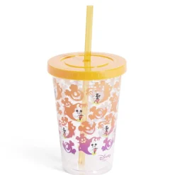 Gifi Gobelet à paille Mickey Disney Halloween fantôme orange et violet Clearance