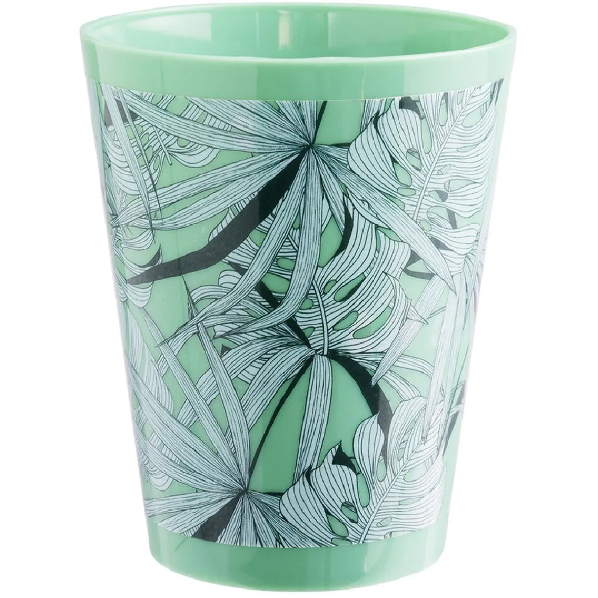 Gifi Gobelet en plastique décor feuillage