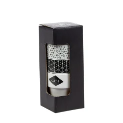 Gifi Gobelet en porcelaine design blanc noir 11 cl x4