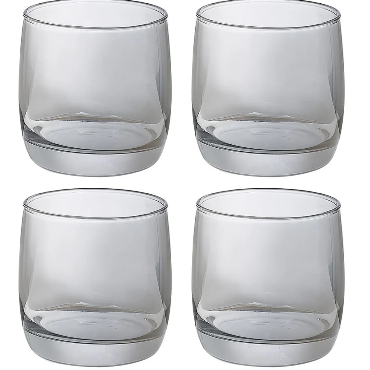 Gifi Gobelet en verre argenté x4