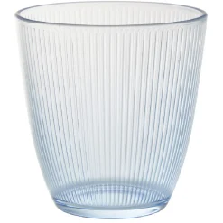 Gifi Gobelet en verre Nina motif relief rainuré transparent bleu 25 cl x6 Sale