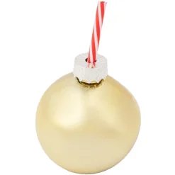 Gifi Gobelet paille boule de noël, 3 coloris